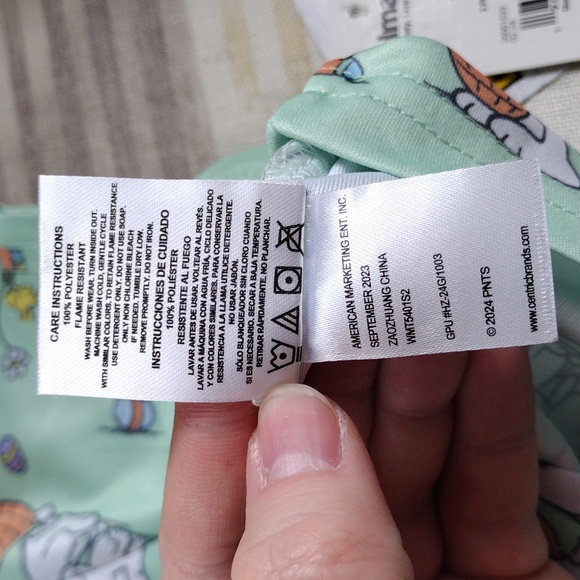 Peanuts Kids Pajamas - Easter Snoopy Print- Multiple Sizes - Picture 7 of 8